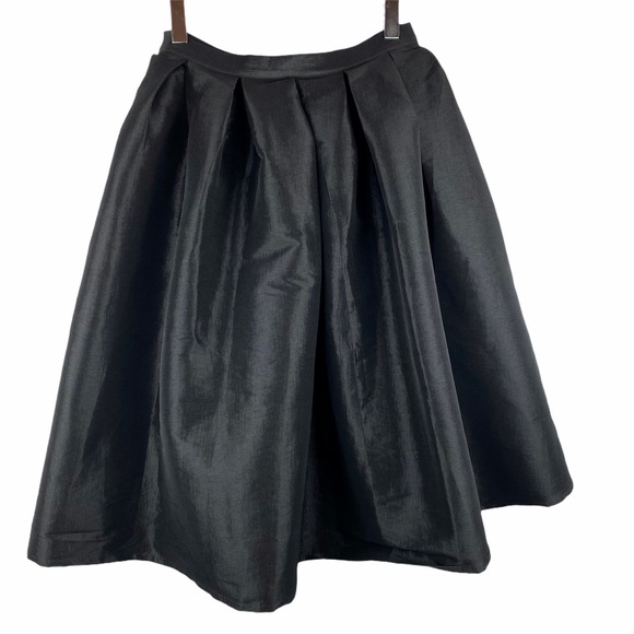 Chicwish Black Satin Full A-Line Circle Ball Gown Princess Skirt Revolve S - Picture 2 of 6